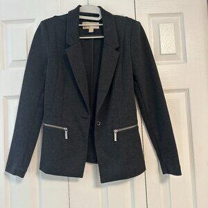 Michael Kors Knit Blazer with Zipper Details
